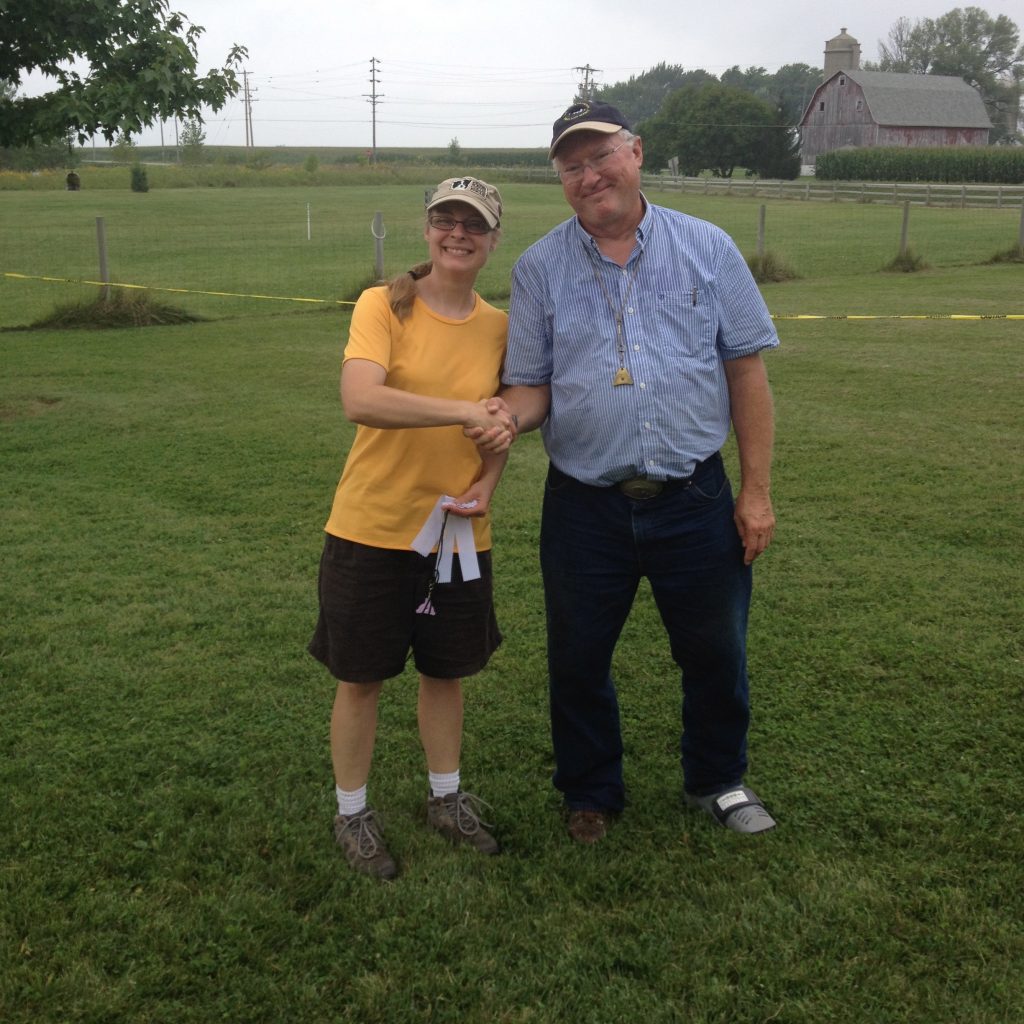 Lynn Crowell & Krea 3rd Place Novice. John Seraphine, Judge.